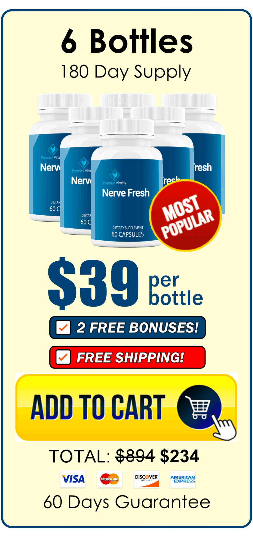 Nerve Fresh 6 Bottle